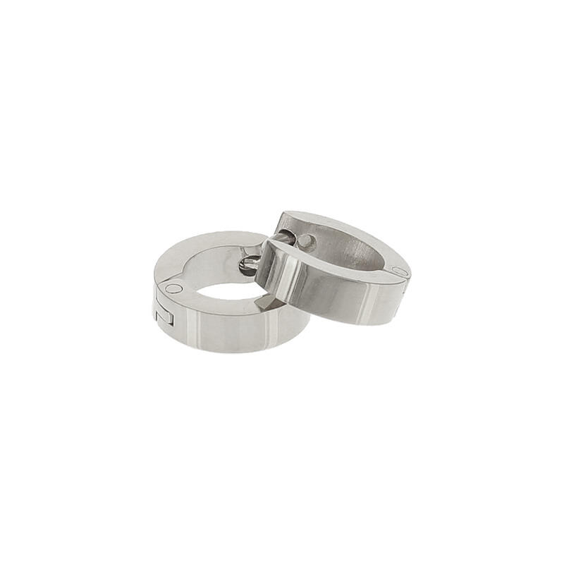 1900 Creool Oorbel Zilver Plat Glans Mini 3x6mm Kalli Jewelry