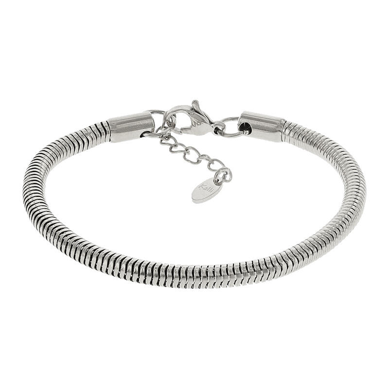 2553 Schakelarmband Zilver Slang Bol 4mm Kalli Jewelry