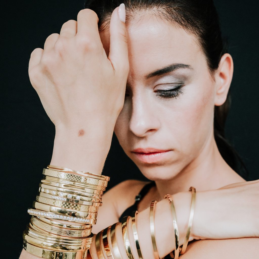 Armbanden look Glans Zirkonia Goud sieraden inspiratie Kalli Jewelry