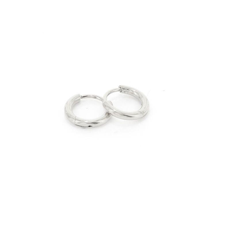 1892 Creool Oorbel Zilver 1,6x6mm Kalli Jewelry