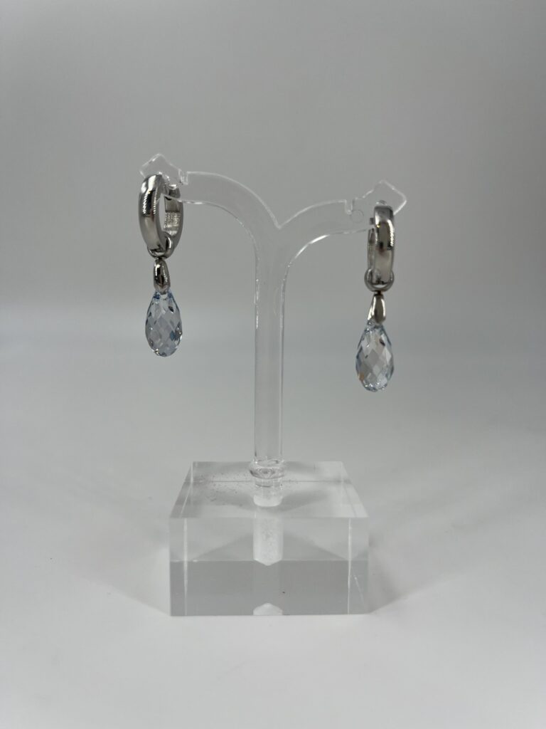 Oorhanger Swarovski Bol Klein Crystal, Zilver